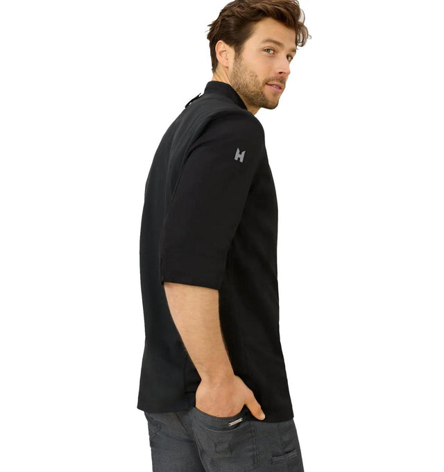 Le Nouveau Fabian Chef Jacket Black -sideview