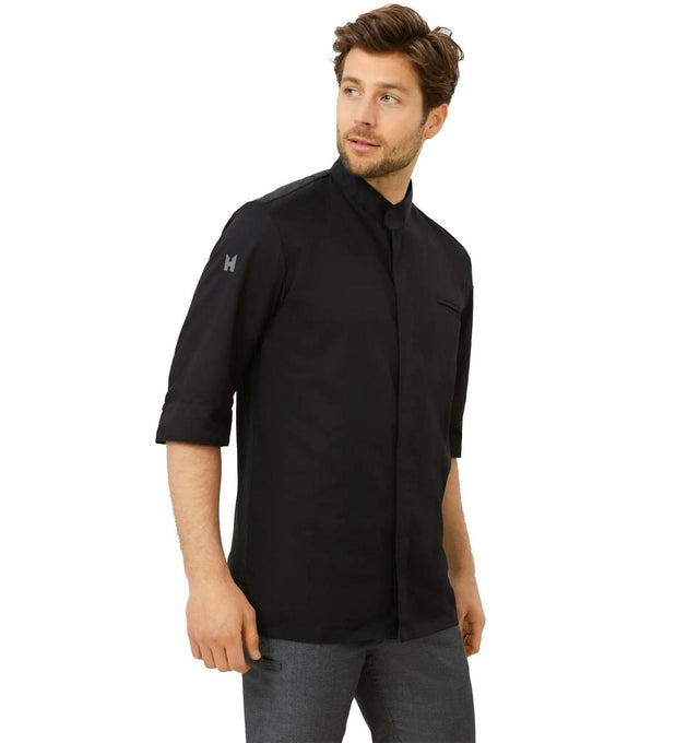 Le Nouveau Fabian Chef Jacket Black -sideview