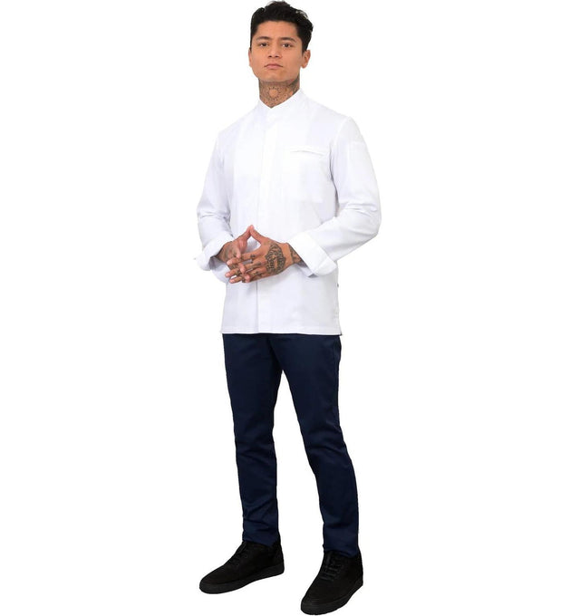 Le Nouveau Alain Chef Jacket White -Fullview