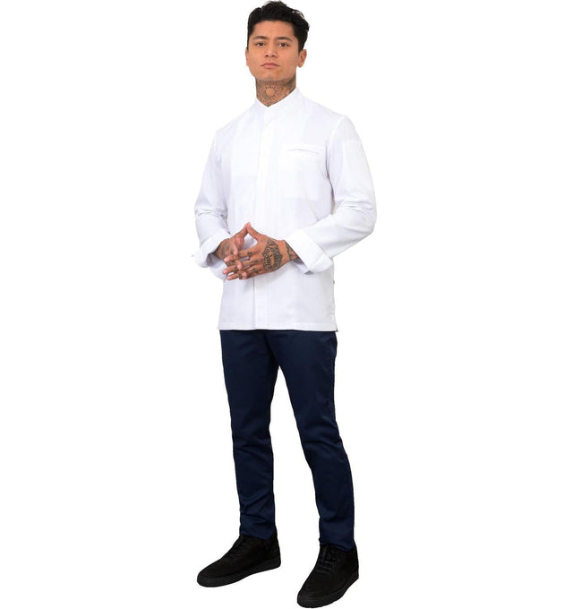 Le Nouveau Alain Chef Jacket White -Fullview