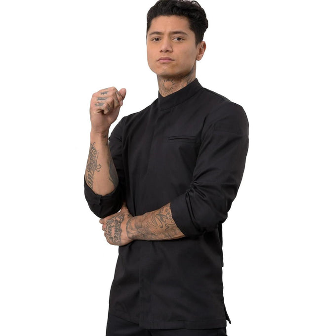 Le Nouveau Alain Chef Jacket Black-main