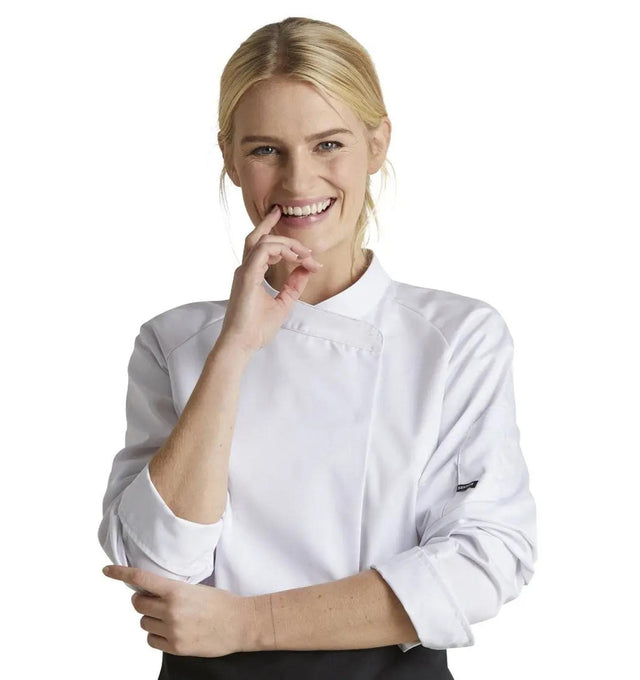 Kentaur 13501 Women's Chef/Waiters Jacket - White - Front