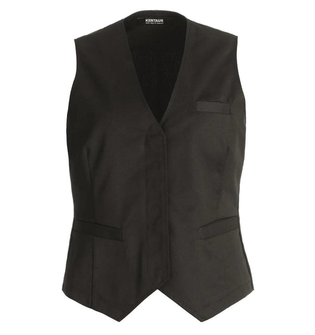 Ladies Vest In Black - Main