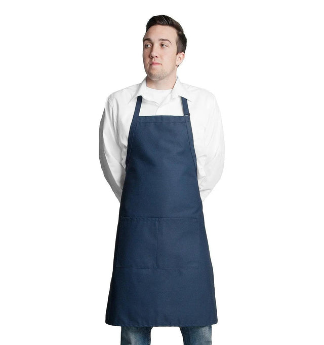 Butcher Apron w/Center Pockets 34"L x 24"W Navy