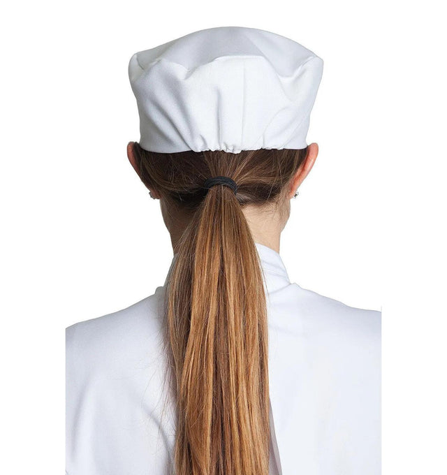 Professional Chef Skull Cap White Back