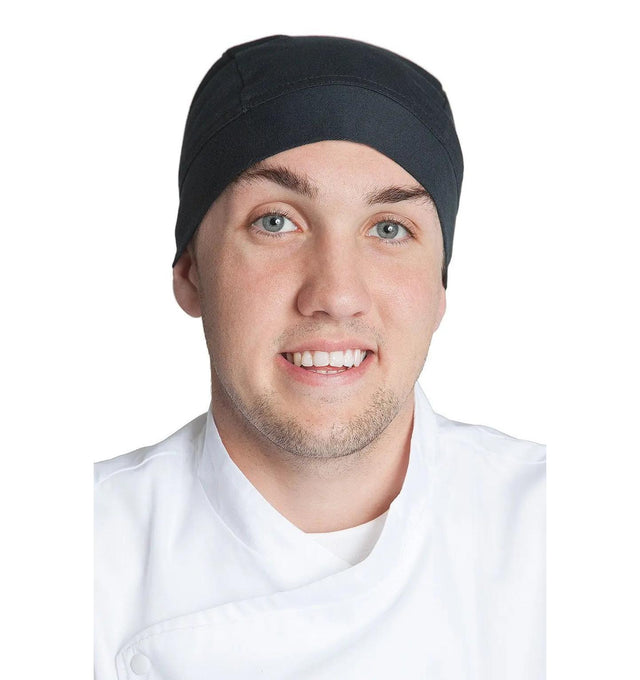 Fiumara Apparel Professional Chef Head Wrap Black - Front