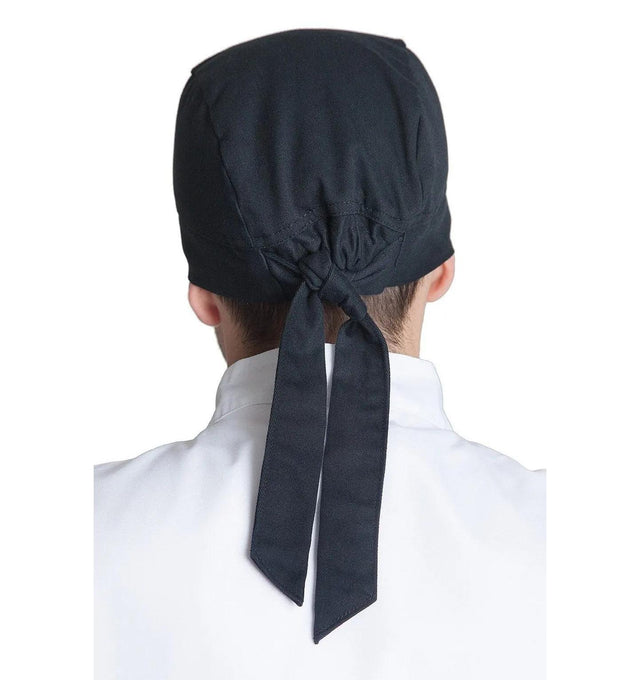 Fiumara Apparel Professional Chef Head Wrap Back - Black