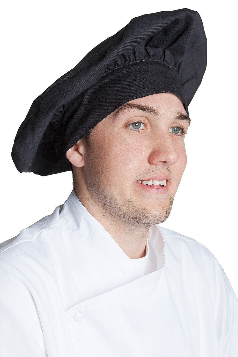 Fiumara Apparel Poplin Chef Hat Black Profile
