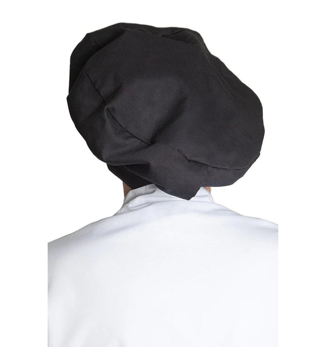 Fiumara Apparel Poplin Chef Hat Black Profile Black Back