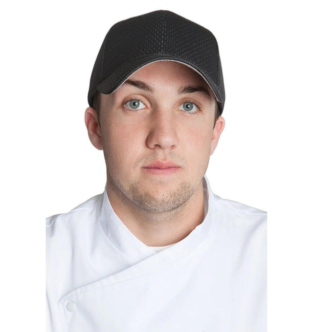 Pro Mesh Baseball Cap Black Front