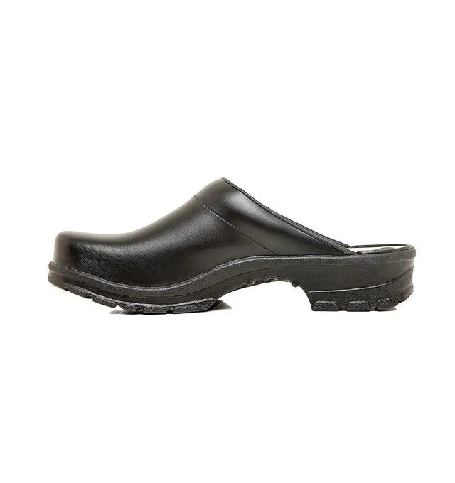 Birchwood Chef Clog w/Open Back by Sika Footwear Black Side Left