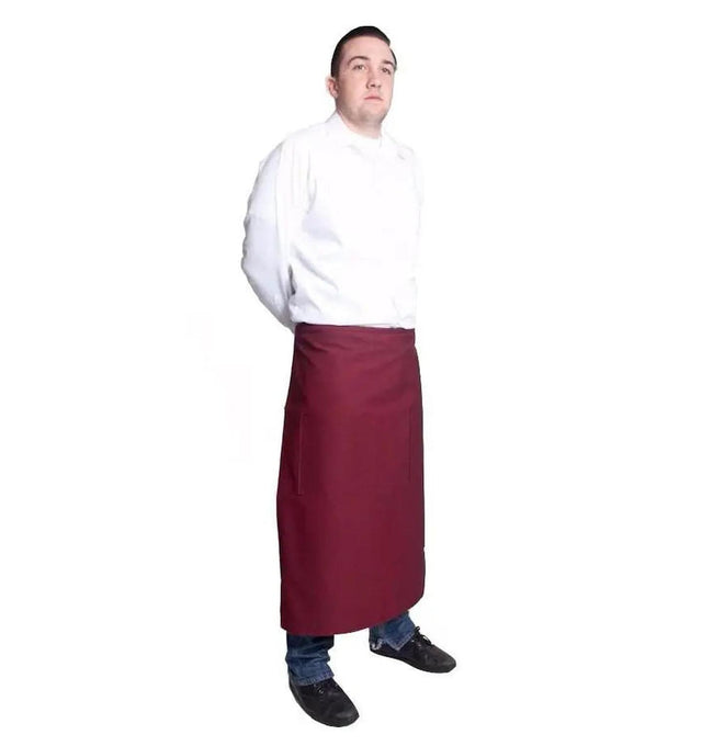Fiumara Apparel Full Bistro w/2 Pockets 32"L x 28"W Wine Side