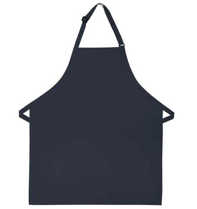 Bib Apron with No Pockets 28"L x 24"W Navy Blue Open