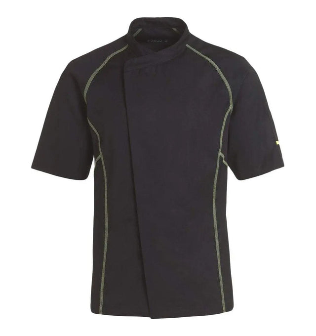 Kentaur 23400 Unisex Chef/Waiter Jacket - Black/Green
