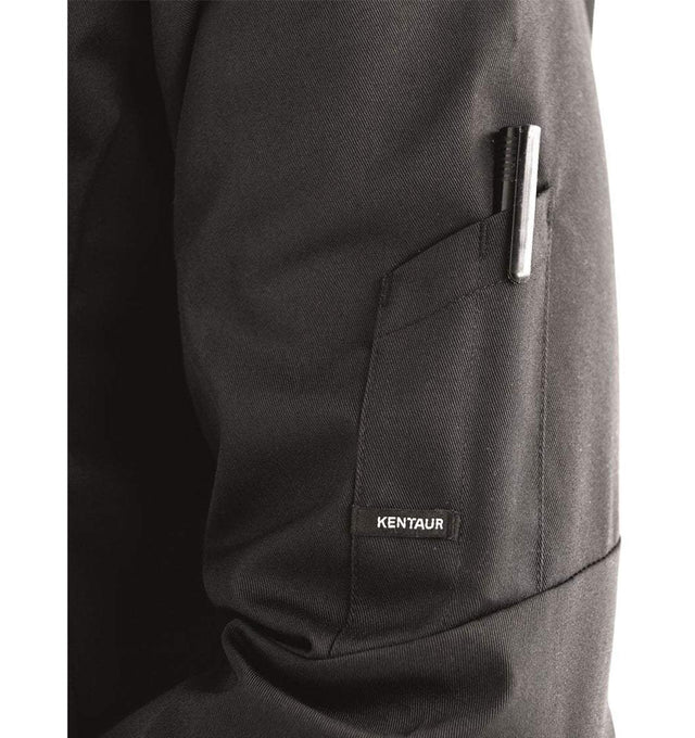 Kentaur 23501 Unisex Chef/Waiter Jacket Side View Black