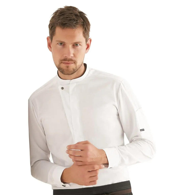 Kentaur 23515 Long Sleeve Chef/Service Jacket Front View White