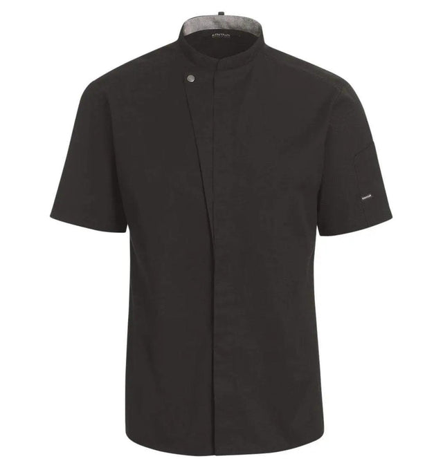 Kentaur 23516 Short Sleeve Chef/Service Jacket Black View Black