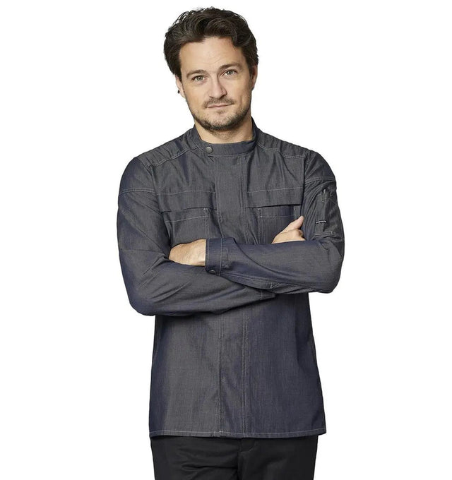 Biker Chef-/Service Jacket Dark Ocean - Main