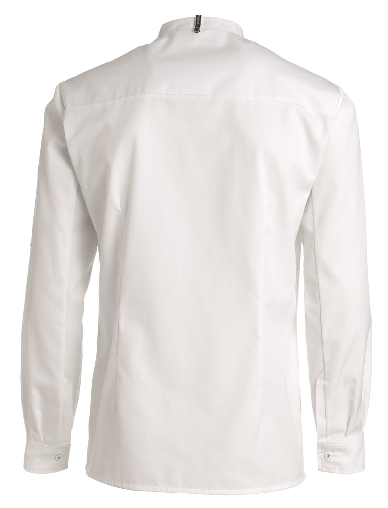 Kentaur 25203 Chef/Service Long Sleeve Shirt Back View White