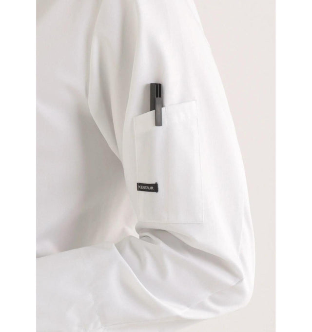 Kentaur 25203 Chef/Service Long Sleeve Shirt Side View White
