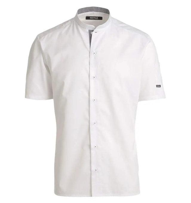 Kentaur 25209 Short Sleeve Chef/Service Shirt - Front - White