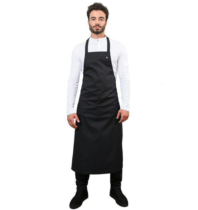 Le Nouveau Denver Bib Apron Black - fullview
