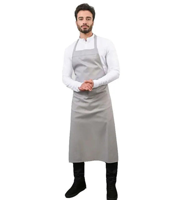 Le Nouveau Denver Bib Apron Slate Grey -full