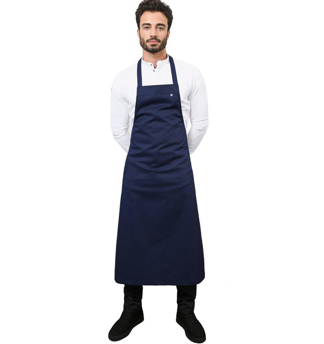 Le Nouveau Denver Bib Apron Navy - full
