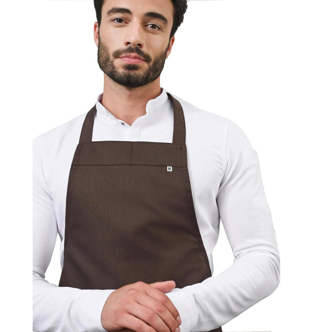 Le Nouveau Denver Bib Apron Pure Choco - mian