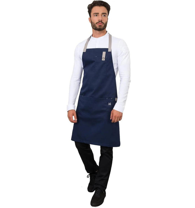 Le Nouveau Seattle'21 77x83 Bib Apron Navy