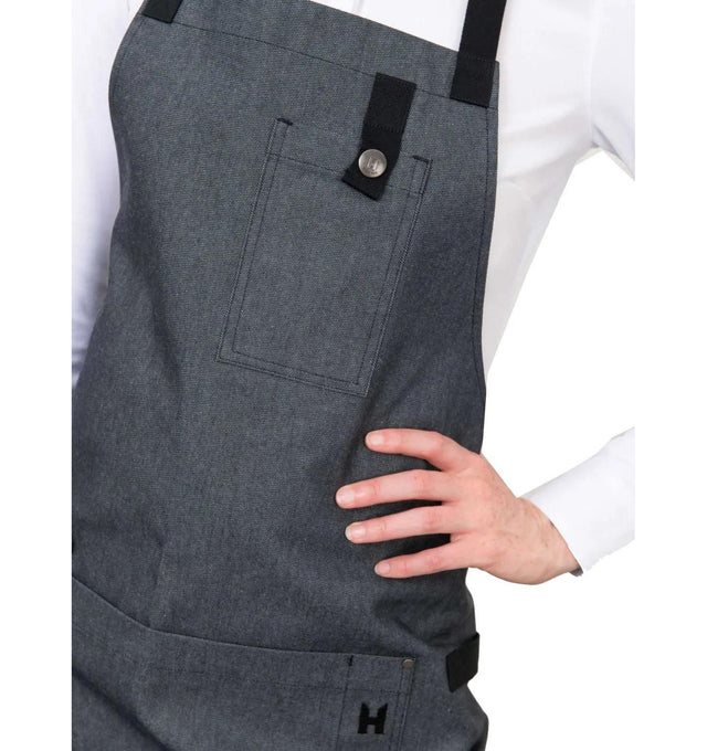 Le Nouveau Seattle'21 77x83 Bib Apron Heavy Black