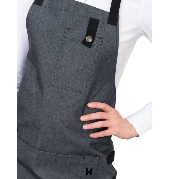 Le Nouveau Seattle'21 77x83 Bib Apron Heavy Black