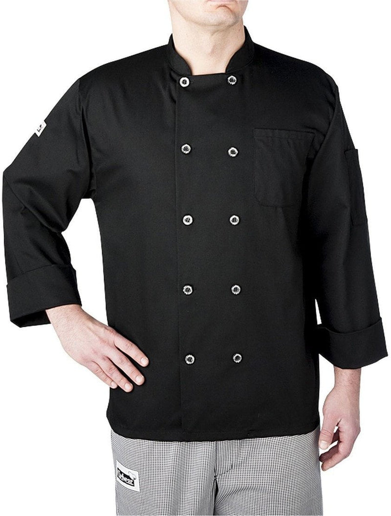 Chefwear Three Star Chef Coat 4410 Black