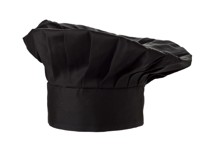 Fiumara Apparel Poplin Chef Hat Black Profile Black