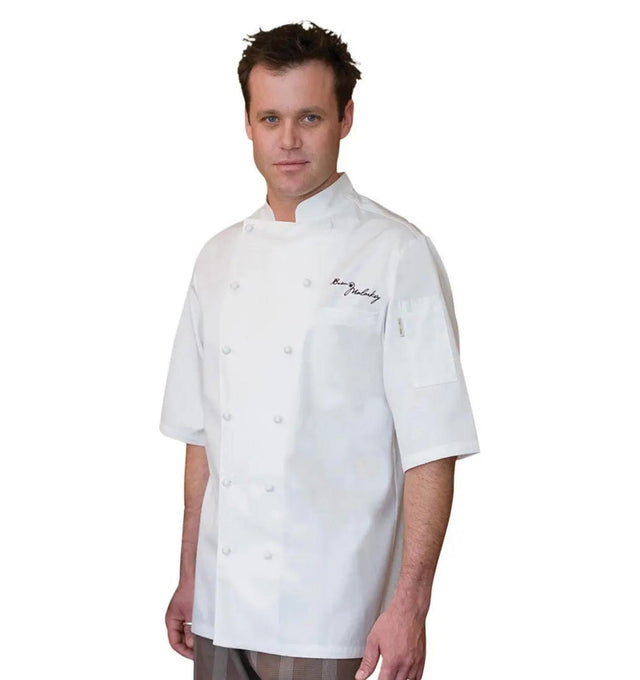 Capri Egyptian Cotton Coat by Chef Works White Front Profile