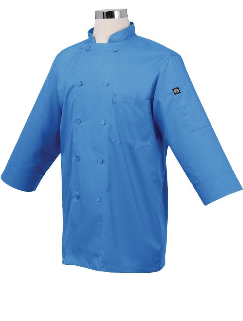 Basic 3/4 Sleeve Chef Coat Blue