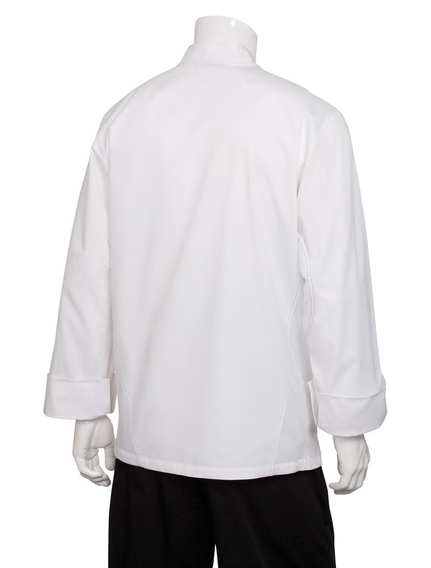 Lyss V-Series Chef Coat by Chef Works White Back