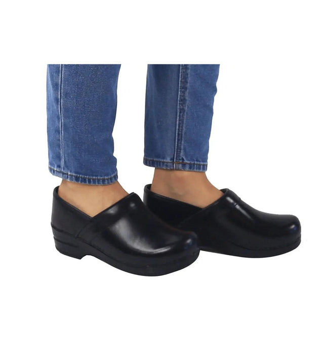 Sanita Addison Women's Black Chef Clog - life style view