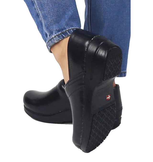 Sanita Addison Women's Black Chef Clog - lfe style view 2