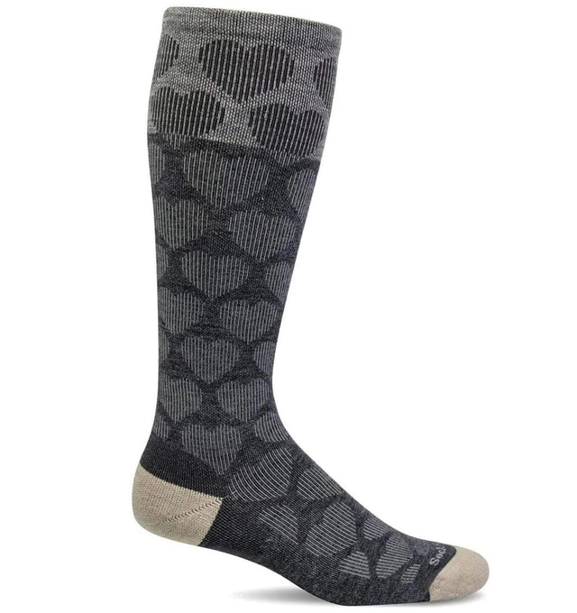 Sockwell Women's Heart Throb Compression Socks Charcoal