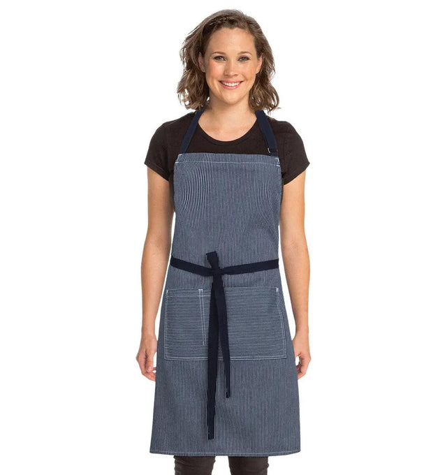 Chef Works Portland Denim Bib Apron - Front