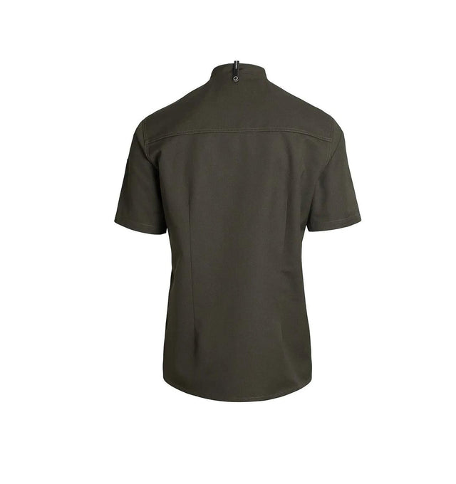 Kentaur 23516 Short Sleeve Chef/Service Jacket back View olive