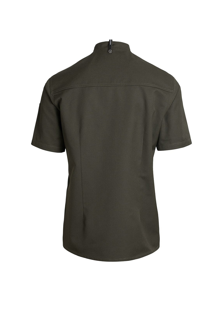 Kentaur 23516 Short Sleeve Chef/Service Jacket back View olive