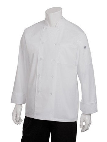 Chef Works Calgary Cool Vent Basic Chef Coat White
