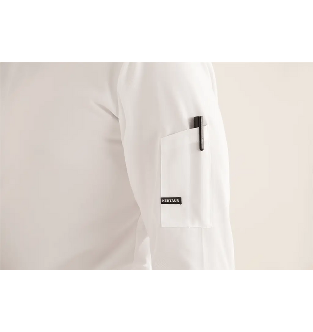 Kentaur 23515 Long Sleeve Chef/Service Jacket Side View White