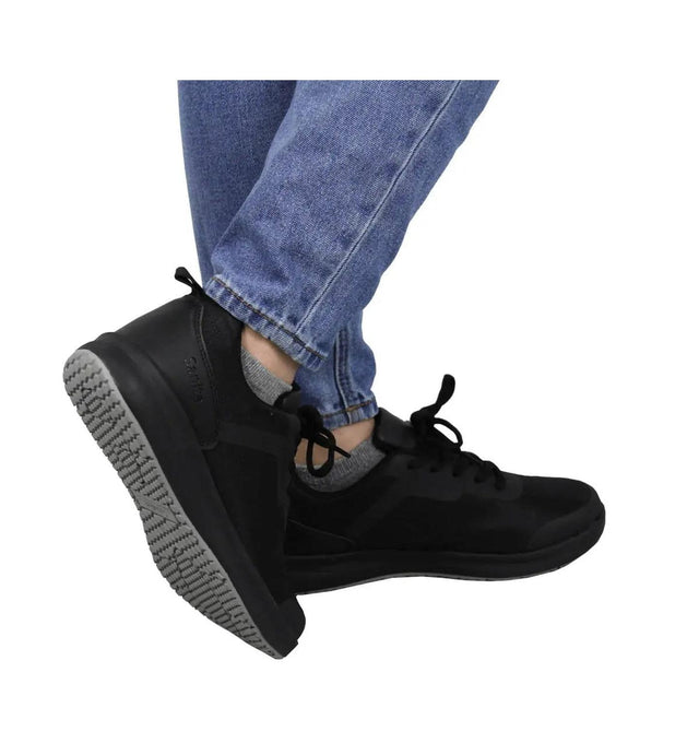 Sanita Concave Women's Men Black Chef Safety Sneaker - life style view