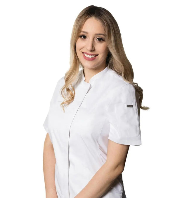 Chef Works Roxby Women's Short Sleeve Chef Coat - Fiumara Apparel