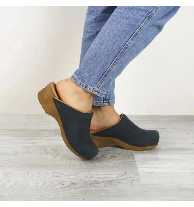 Sanita Ellis Women's Chef Clog Navy - lifestyle