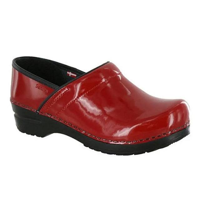 Sanita Women's Professional Patent Medical Clog Red