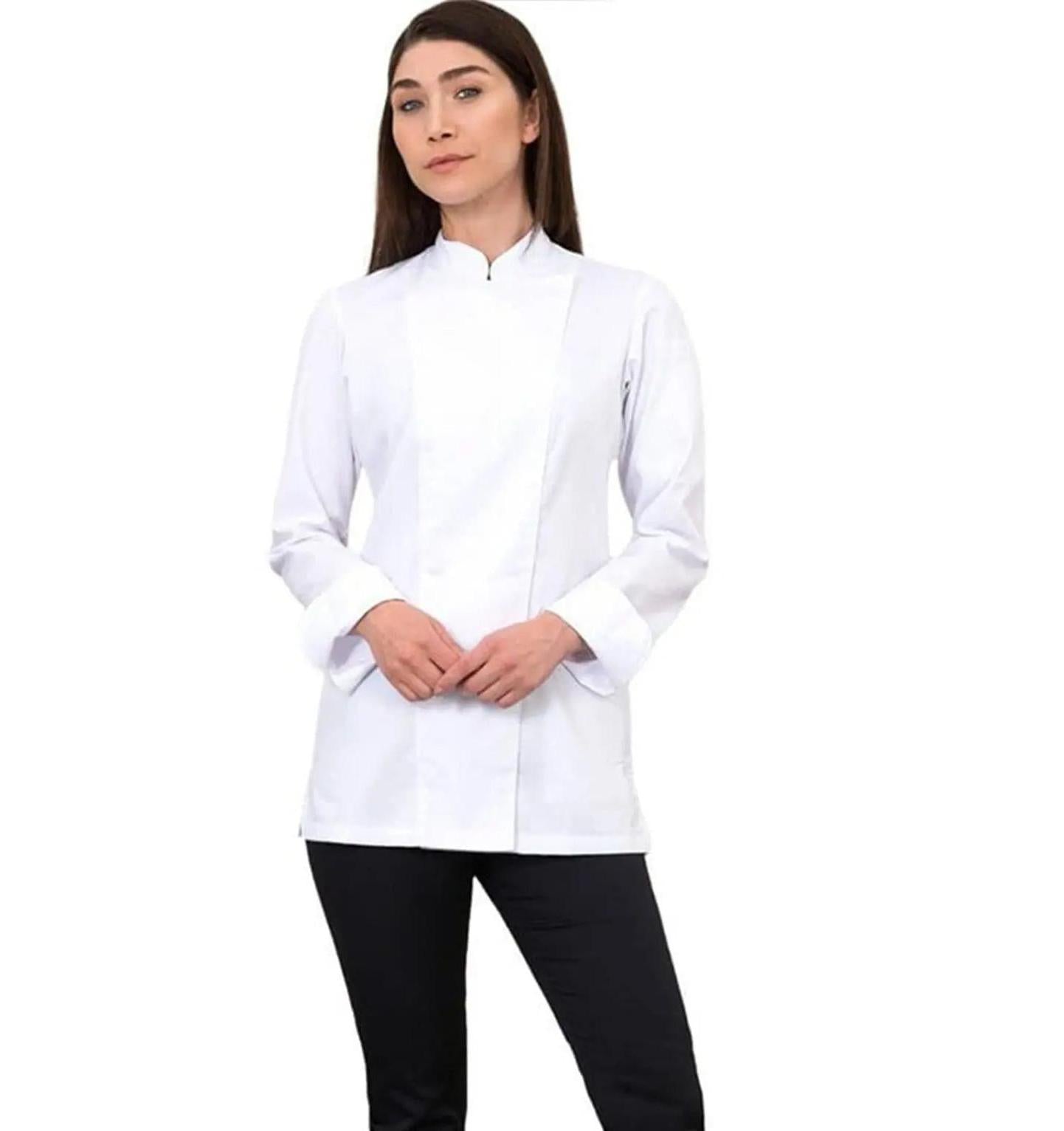 Le Nouveau Lynn Chef Jacket White-main